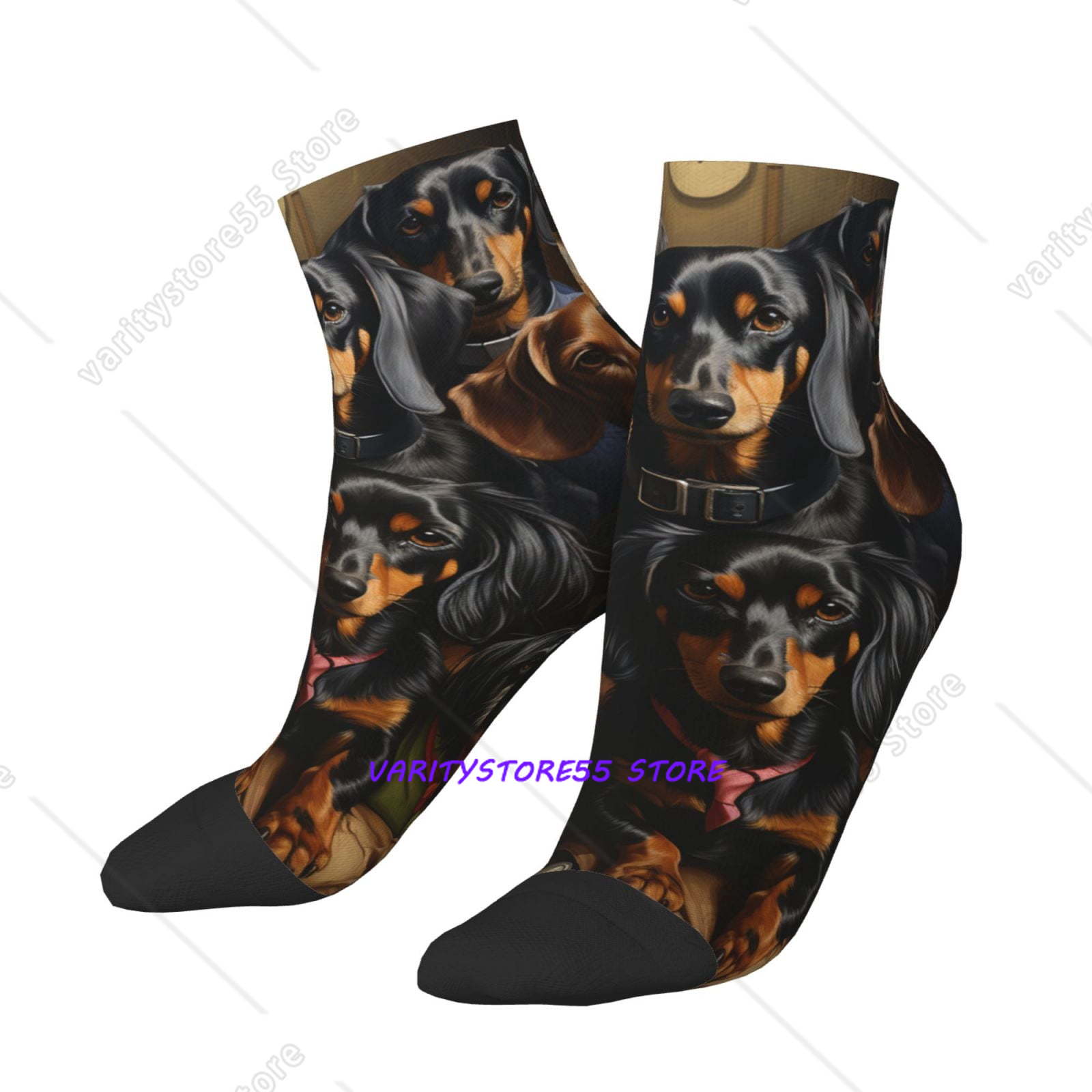 Socks Ankle Men - Kaos Kaki Pendek Unisex Motif Anjing