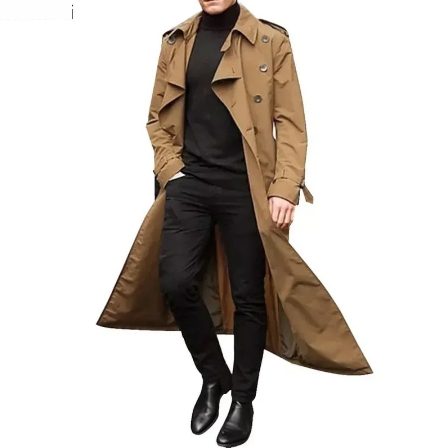 Men'S Fashion X - Jaket Mantel Hujan Panjang Pria Mantel