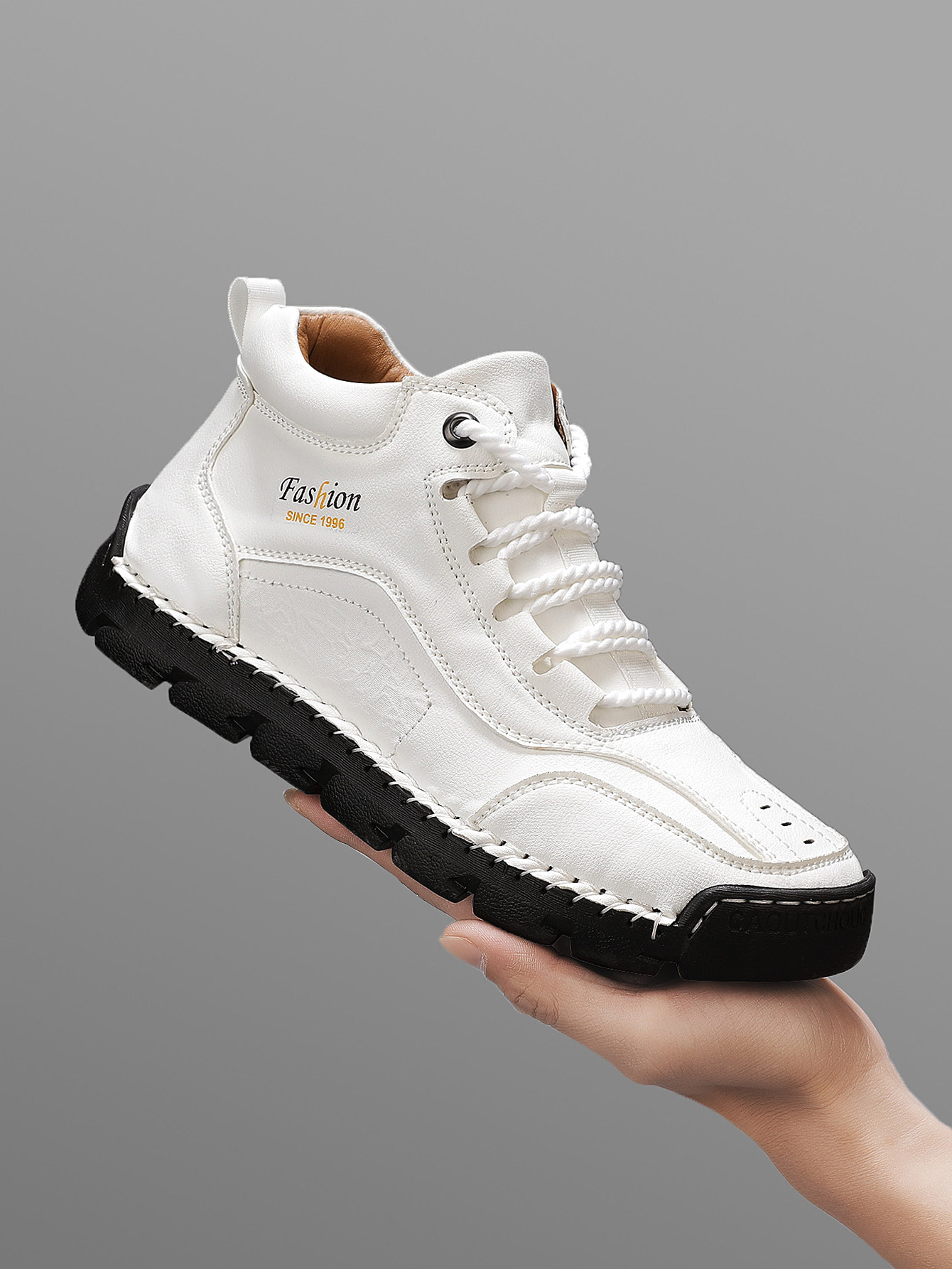 Men'S Fashion News - Sepatu Kasual Mid-Top Buatan Tangan Pria,