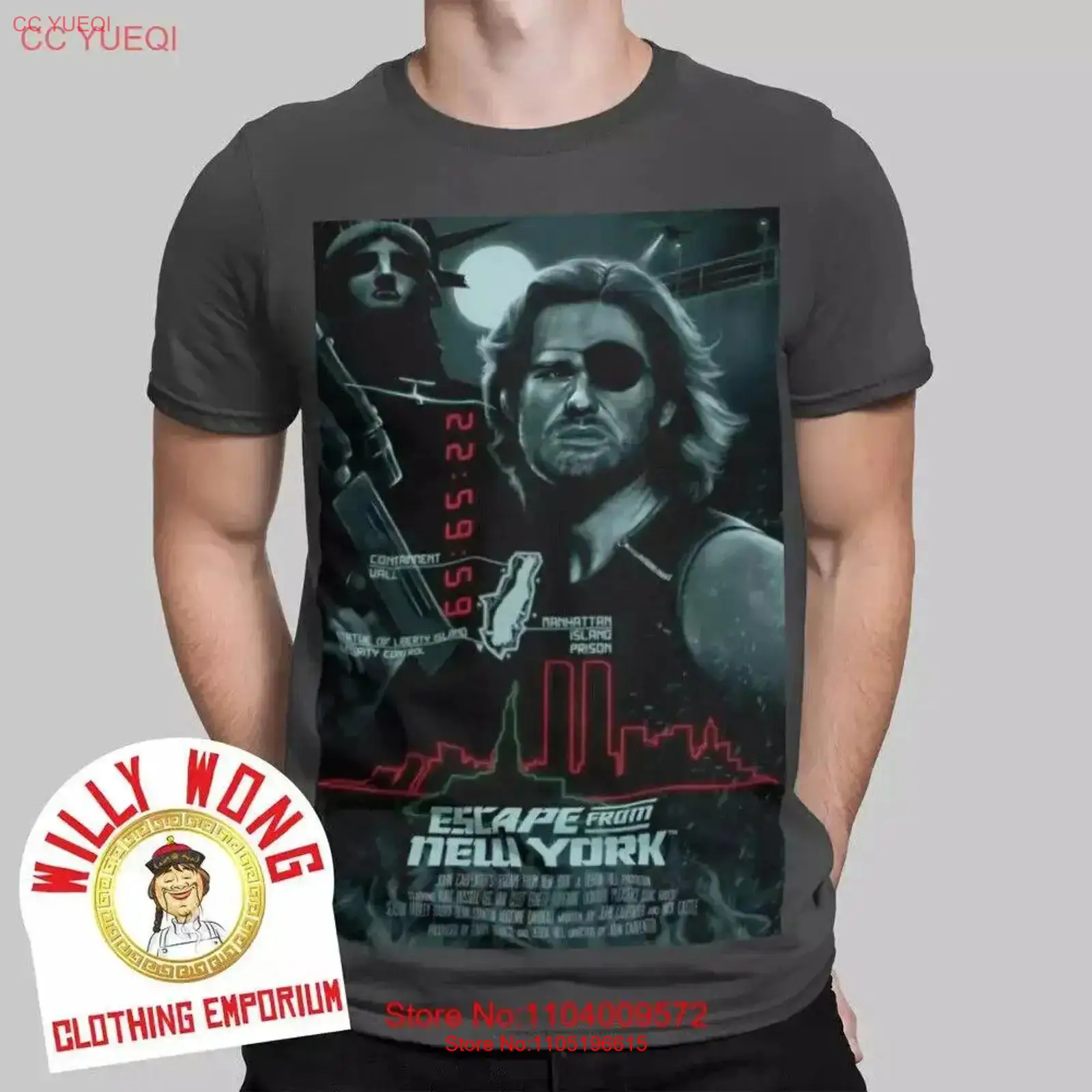 Poster Men Fashion - Kaos Escape From New York Film