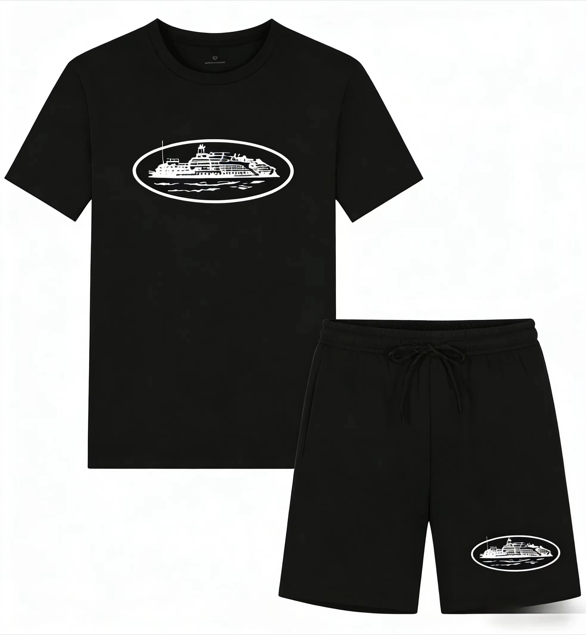 Men'S Fashion Videos - Kaos dan Celana Pendek Motif Perahu