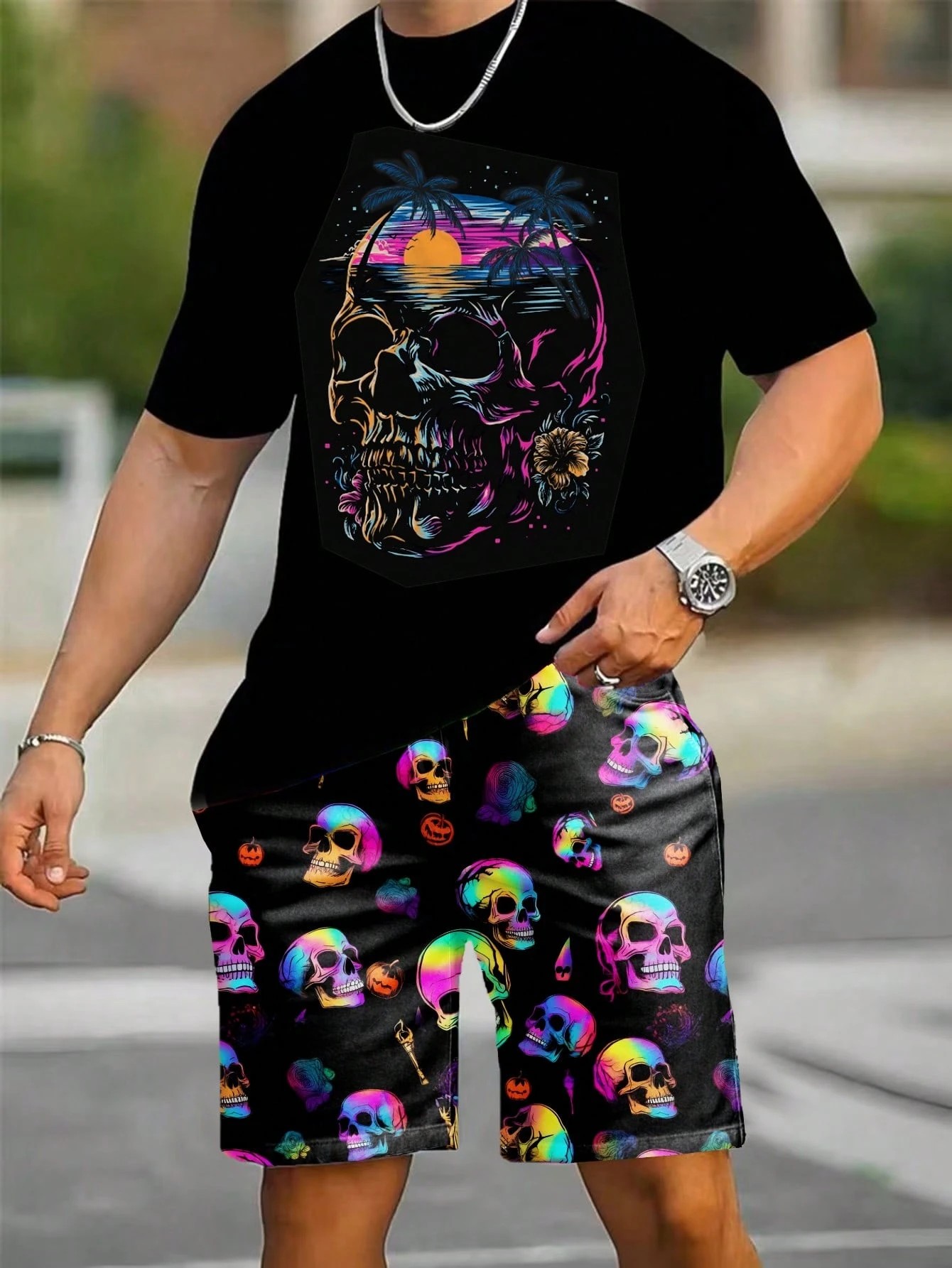 Men'S Fashion Videos - Setelan Kaos Pendek dan Celana Pendek
