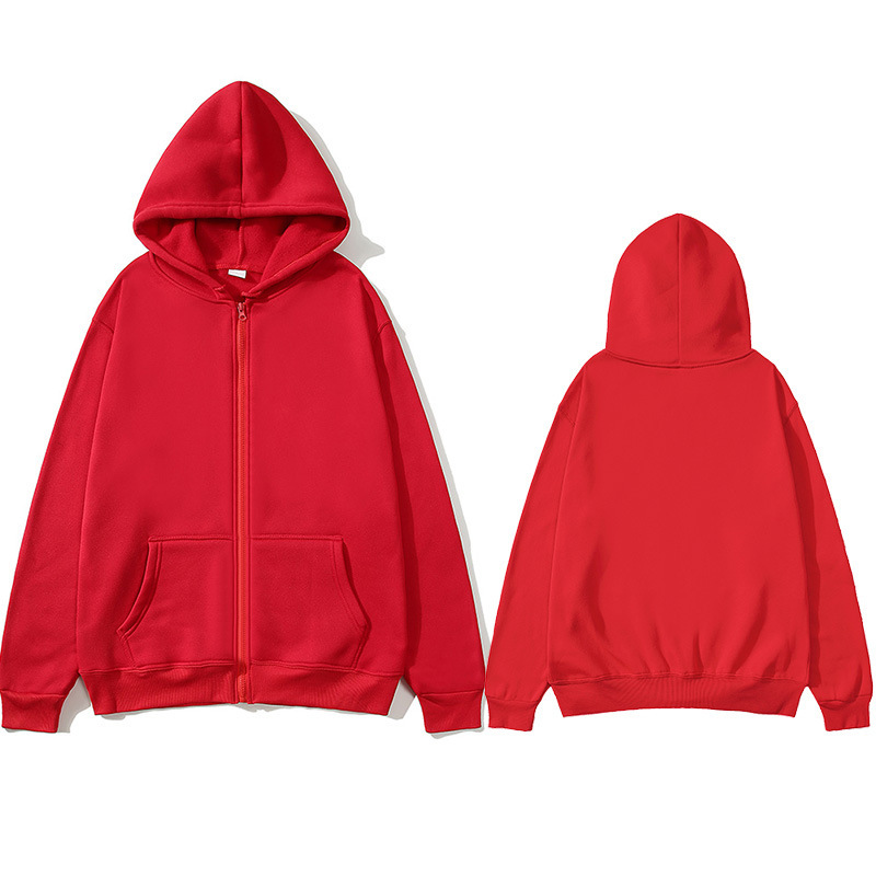 Mens Fashion Zip Up Hoodies - Hoodie Fleece Wanita dengan Ritsleting, Jaket
