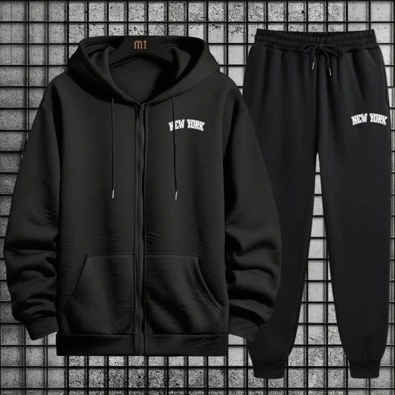 Mens Fashion Zip Up Hoodies - Setelan Olahraga Pria Berkualitas 2026 Musim