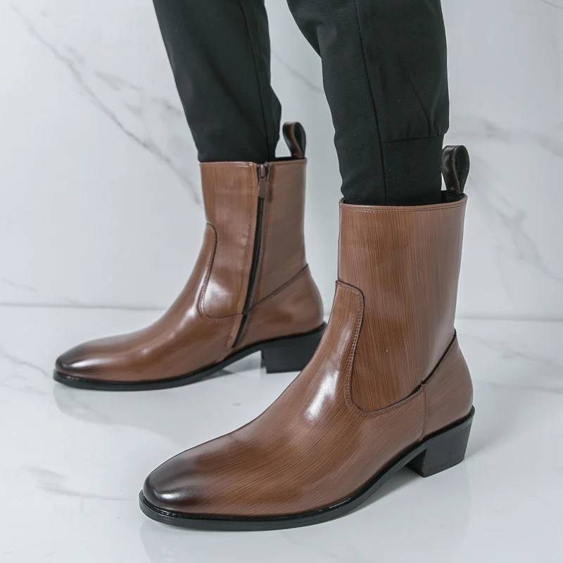 Sepatu Boots Chelsea Kulit Kas - Men'S Fashion News ulasan dan harga