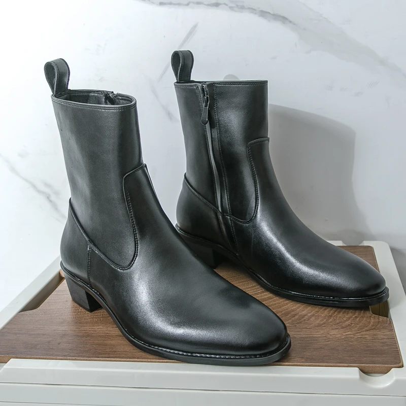 Sepatu Boots Chelsea Kulit Kas - Men'S Fashion News ulasan dan harga