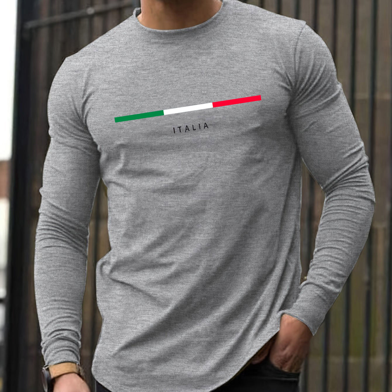 Kaos oblong pria lengan panjan - Men'S Fashion T Shirts ulasan dan harga