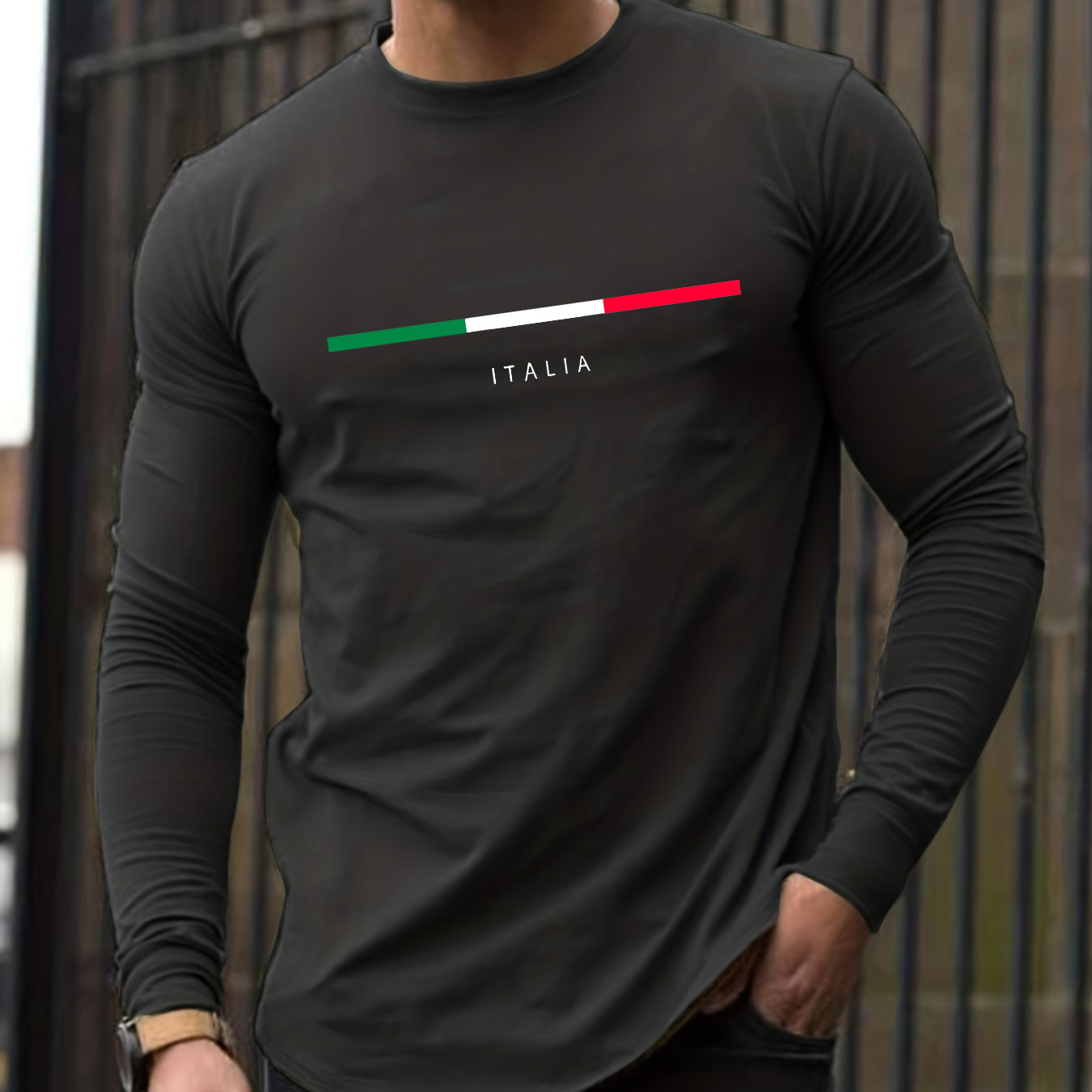 Kaos oblong pria lengan panjan - Men'S Fashion T Shirts ulasan dan harga