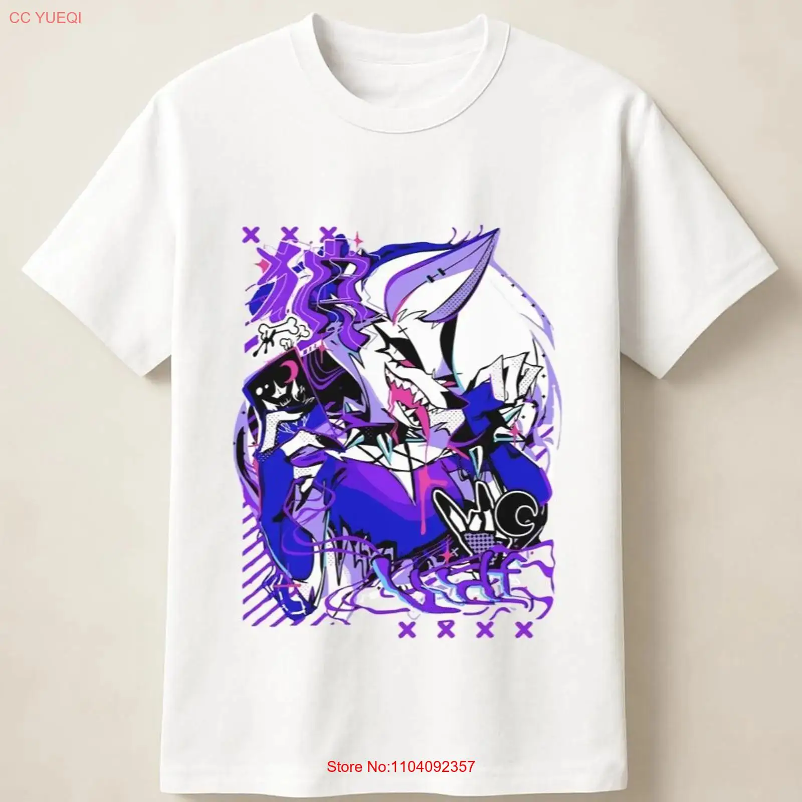 Kaos bergambar serigala anime  - Poster Men Fashion ulasan dan harga