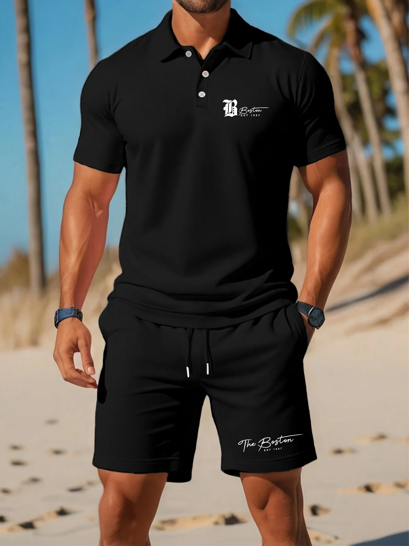 Setelan Kaos Polo Pria Baru Mu - Mens Fashion Clothes ulasan dan harga