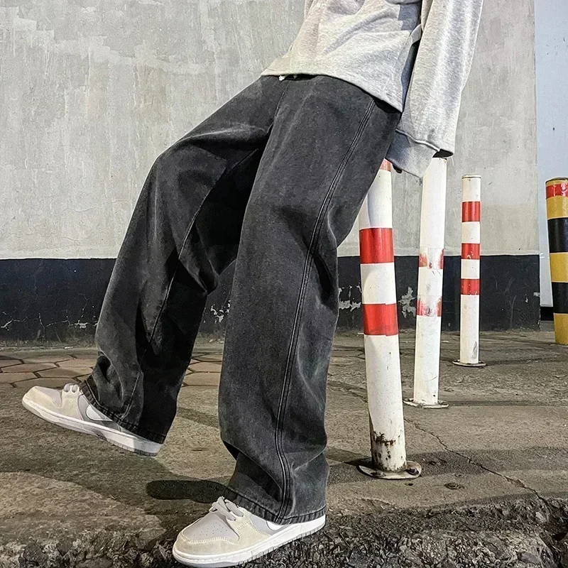 Celana Jeans Pria Kasual Model - Men'S Fashion Grey Jeans ulasan dan harga