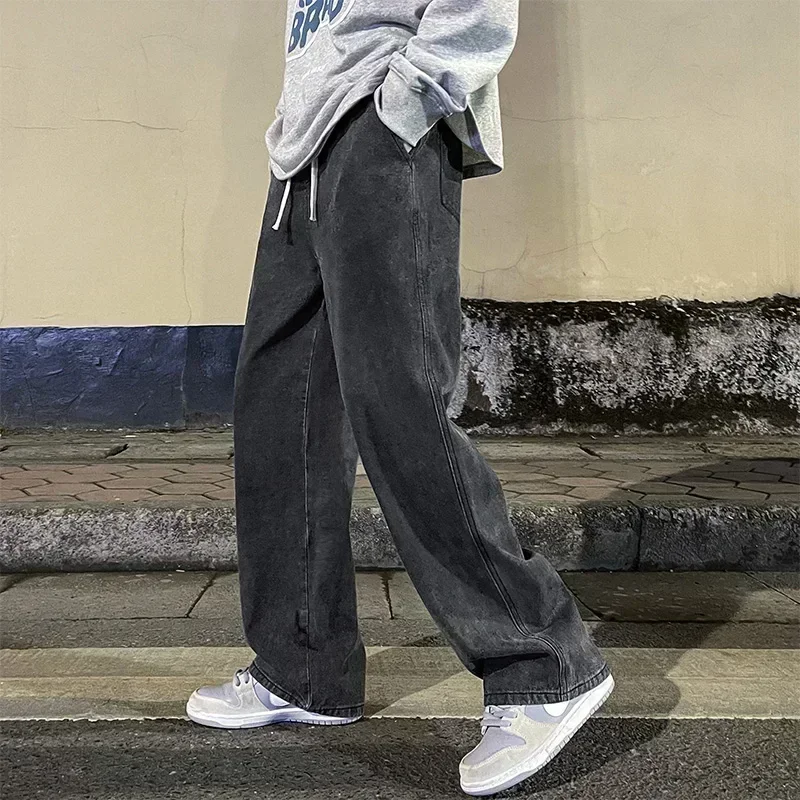 Celana Jeans Pria Kasual Model - Men'S Fashion Grey Jeans ulasan dan harga