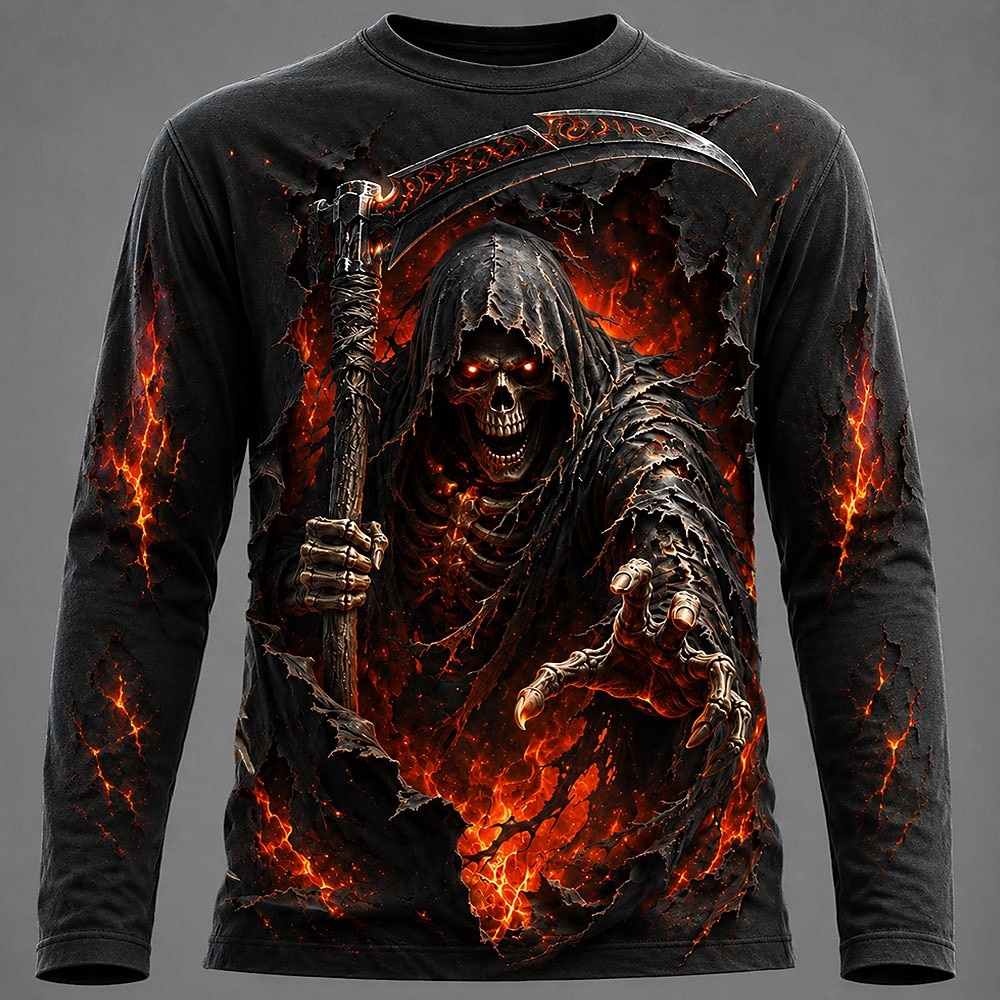 Kaos Pria Halloween dengan Gra - Men'S Fashion T Shirts ulasan dan harga