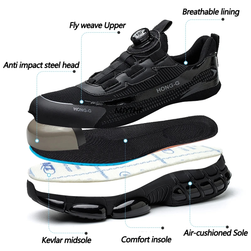 Sepatu Bot Kerja dengan Sol Pu - Mens Fashion Trainers ulasan dan harga