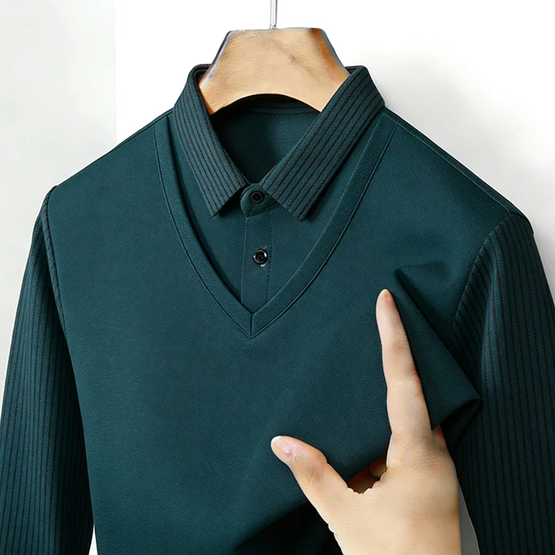 Kemeja Pria Dua Potong Palsu K - Mens Fashion Clothes ulasan dan harga