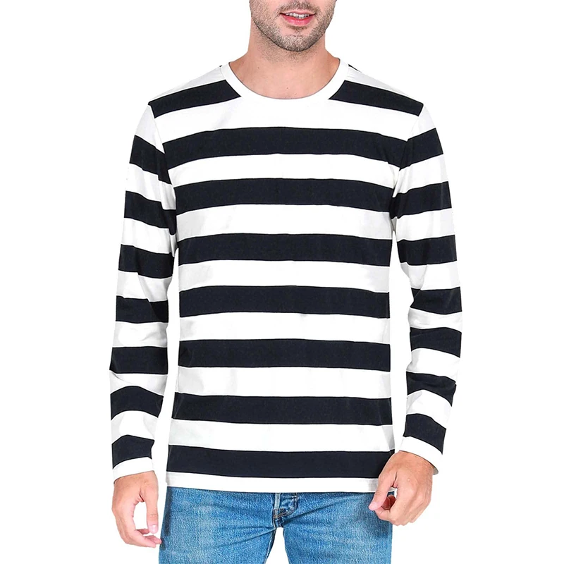 Kaos Lengan Panjang Pria denga - Mens Fashion Clothes ulasan dan harga