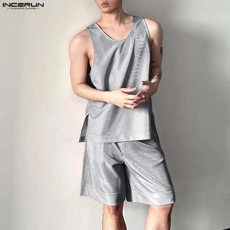 INCERUN Set Pria Atasan Tank T - Mens Fashion Summer ulasan dan harga
