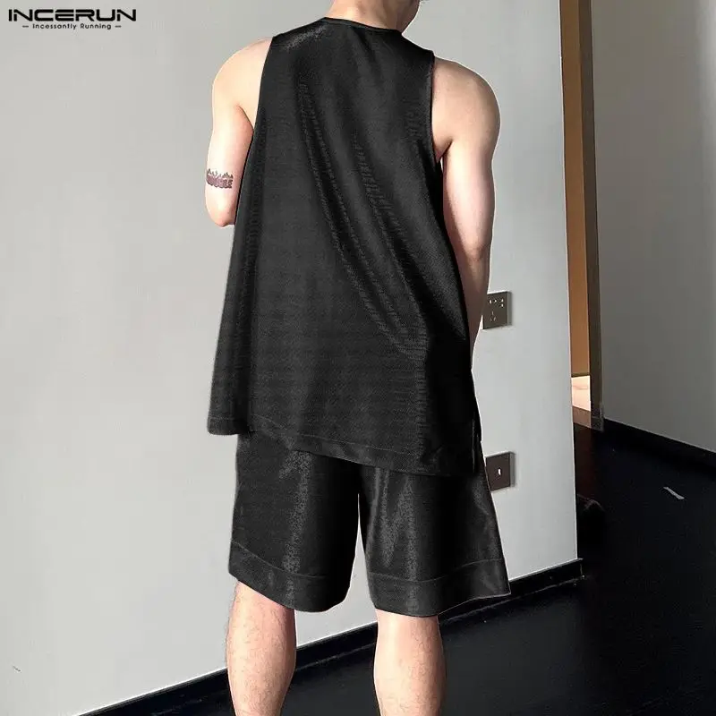 INCERUN Set Pria Atasan Tank T - Mens Fashion Summer ulasan dan harga