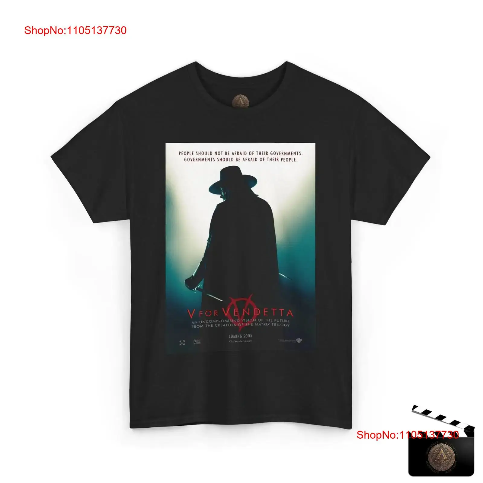 Kaos Poster Film Retro V For V - Poster Men Fashion ulasan dan harga