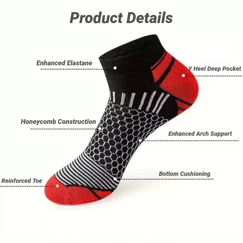 6 Pasang Kaus Kaki Olahraga Pe - Socks Ankle Men ulasan dan harga