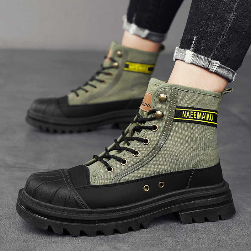 Sepatu Bot Kanvas Pria Sepatu  - Men'S Fashion News ulasan dan harga