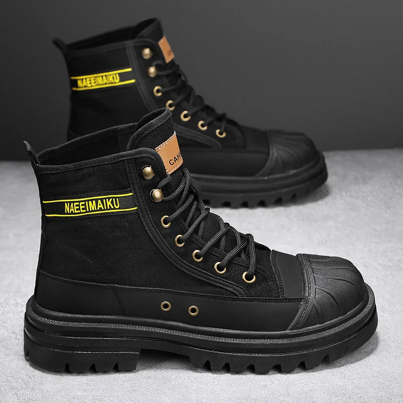 Sepatu Bot Kanvas Pria Sepatu  - Men'S Fashion News ulasan dan harga