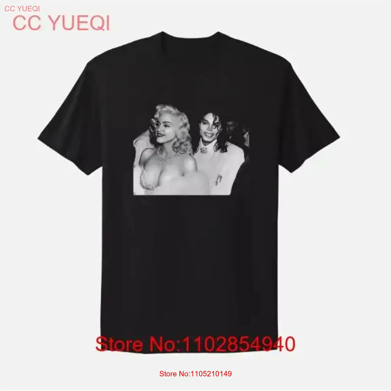 Kaos Madonna dan Michael Jacks - Poster Men Fashion ulasan dan harga
