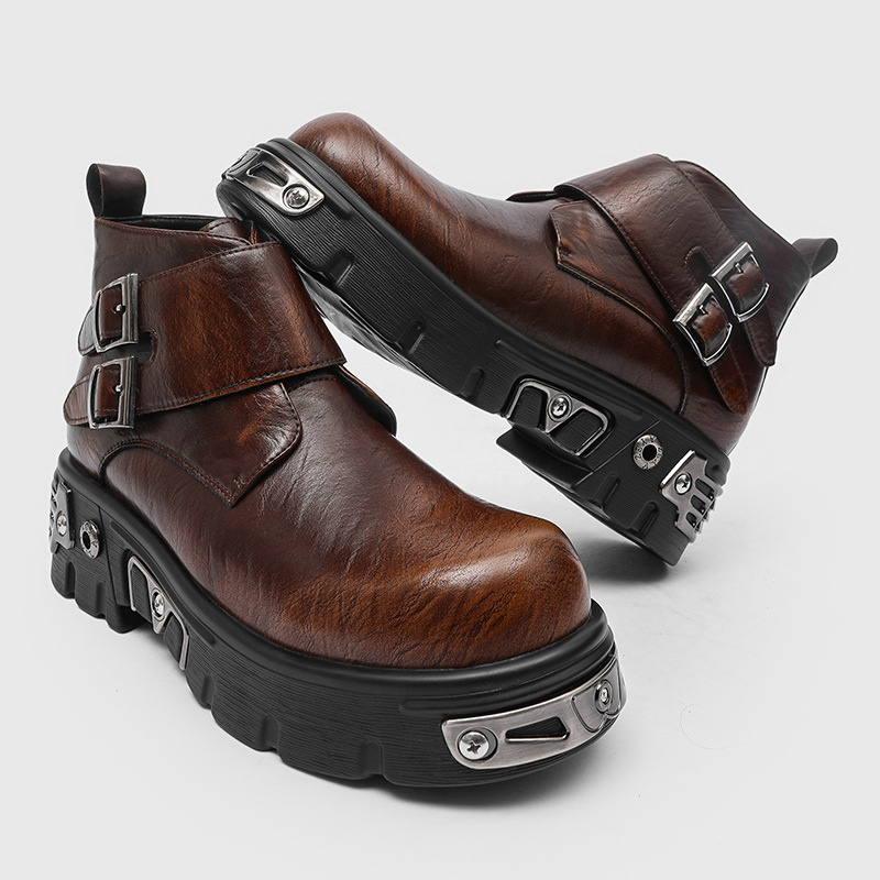 Sepatu bot platform punk goth  - Men'S Fashion News ulasan dan harga