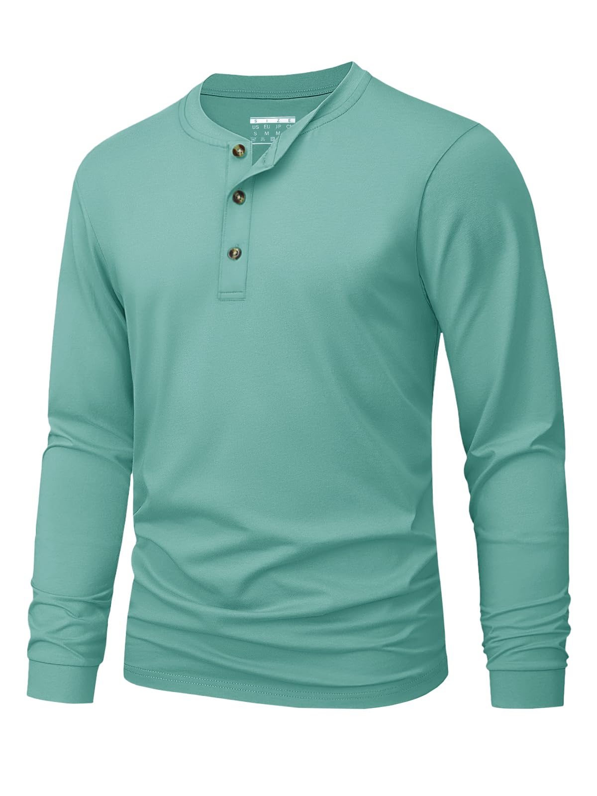 Kaos Henley Pria Polos Warna S - Mens Fashion Clothes ulasan dan harga