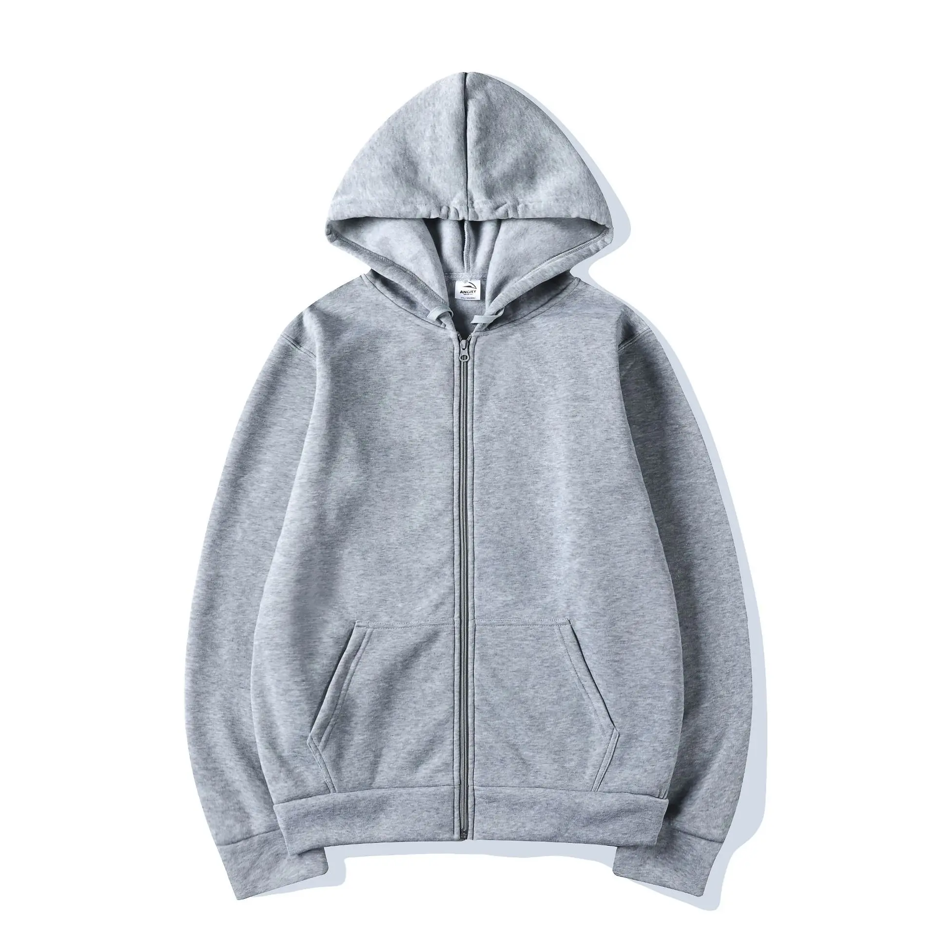 Hoodie High Street Pria Warna  - Mens Fashion Zip Up Hoodies ulasan dan harga