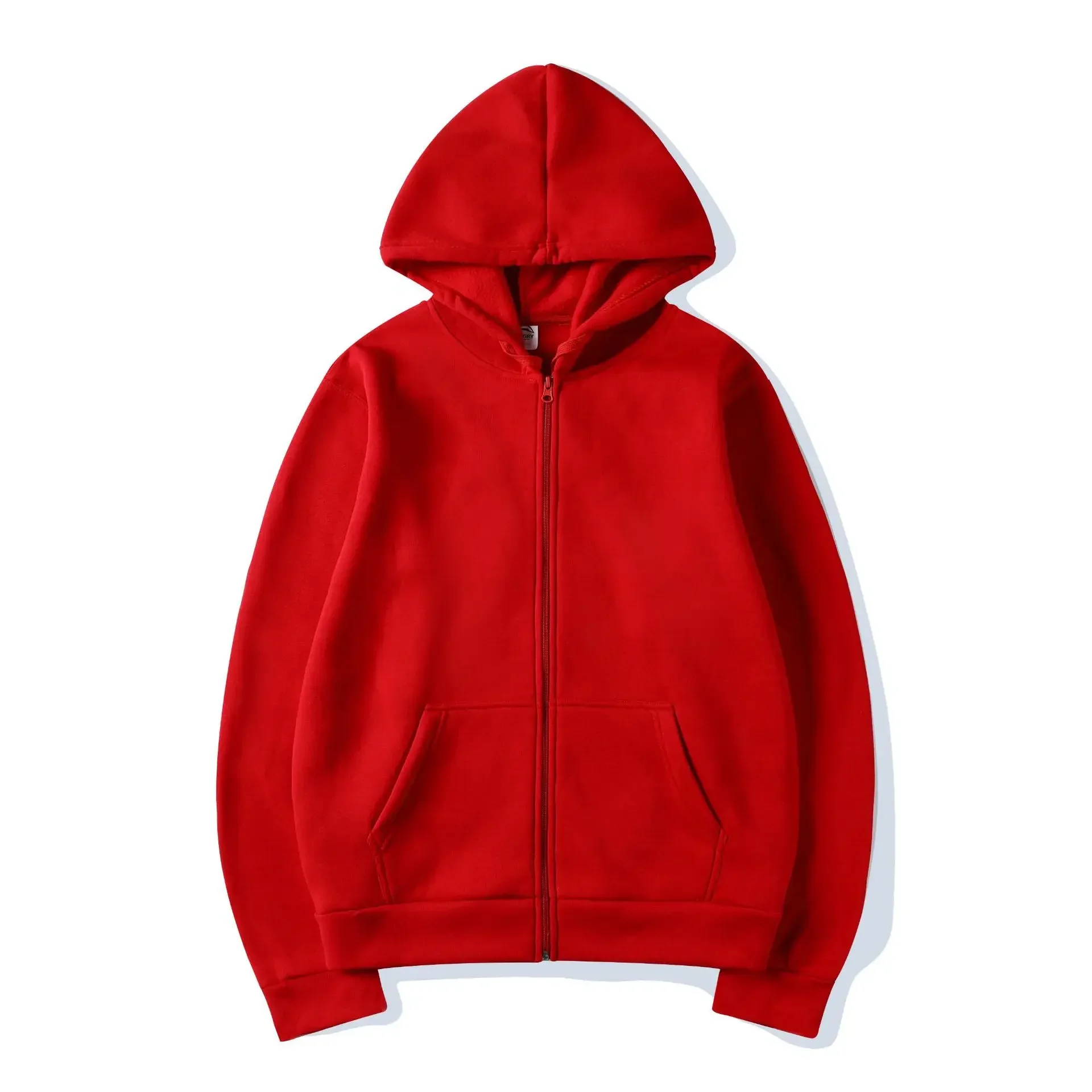 Hoodie High Street Pria Warna  - Mens Fashion Zip Up Hoodies ulasan dan harga